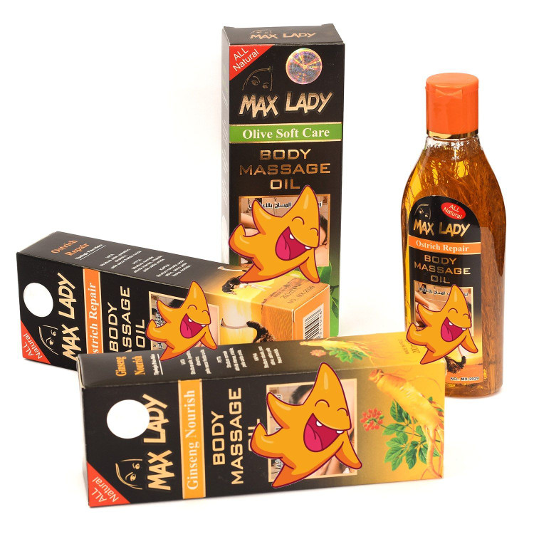 روغن ماساژ بدن Max lady با عصاره های گیاهی اصلی